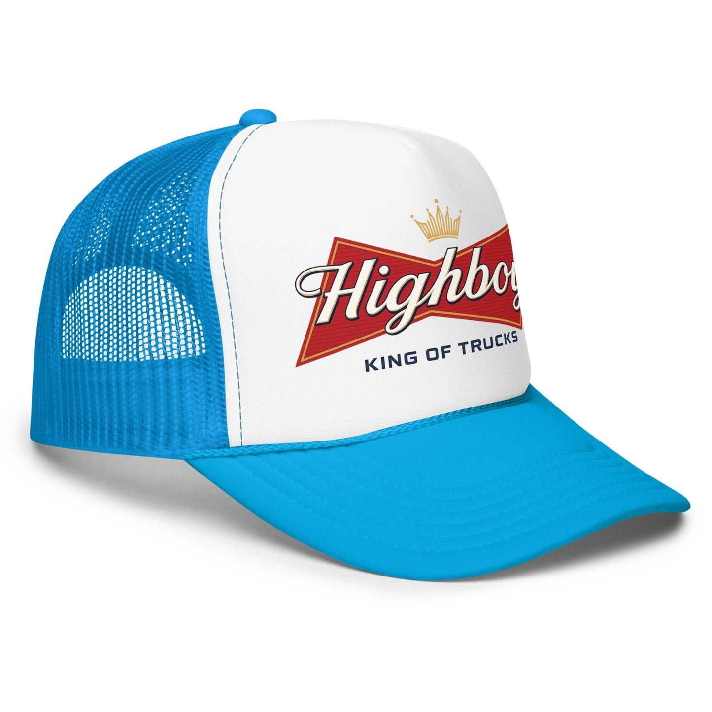 "King Of Trucks" Foam Trucker Hat - vintage ford 1967–1979 Highboy, Bumpside, and Dentside truck design – BodyByHighboy