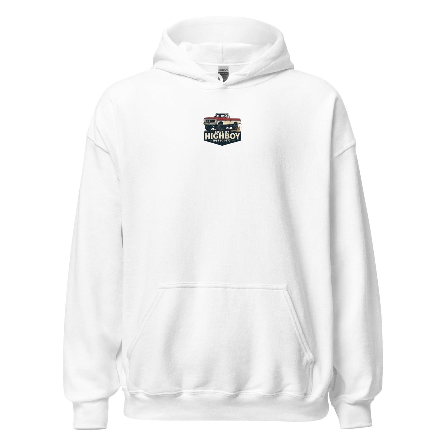 “What is a Highboy?” Hoodie - vintage ford 1967–1979 Highboy, Bumpside, and Dentside truck design – BodyByHighboy