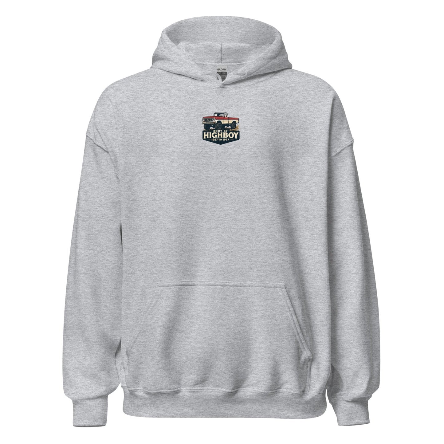 “What is a Highboy?” Hoodie - vintage ford 1967–1979 Highboy, Bumpside, and Dentside truck design – BodyByHighboy