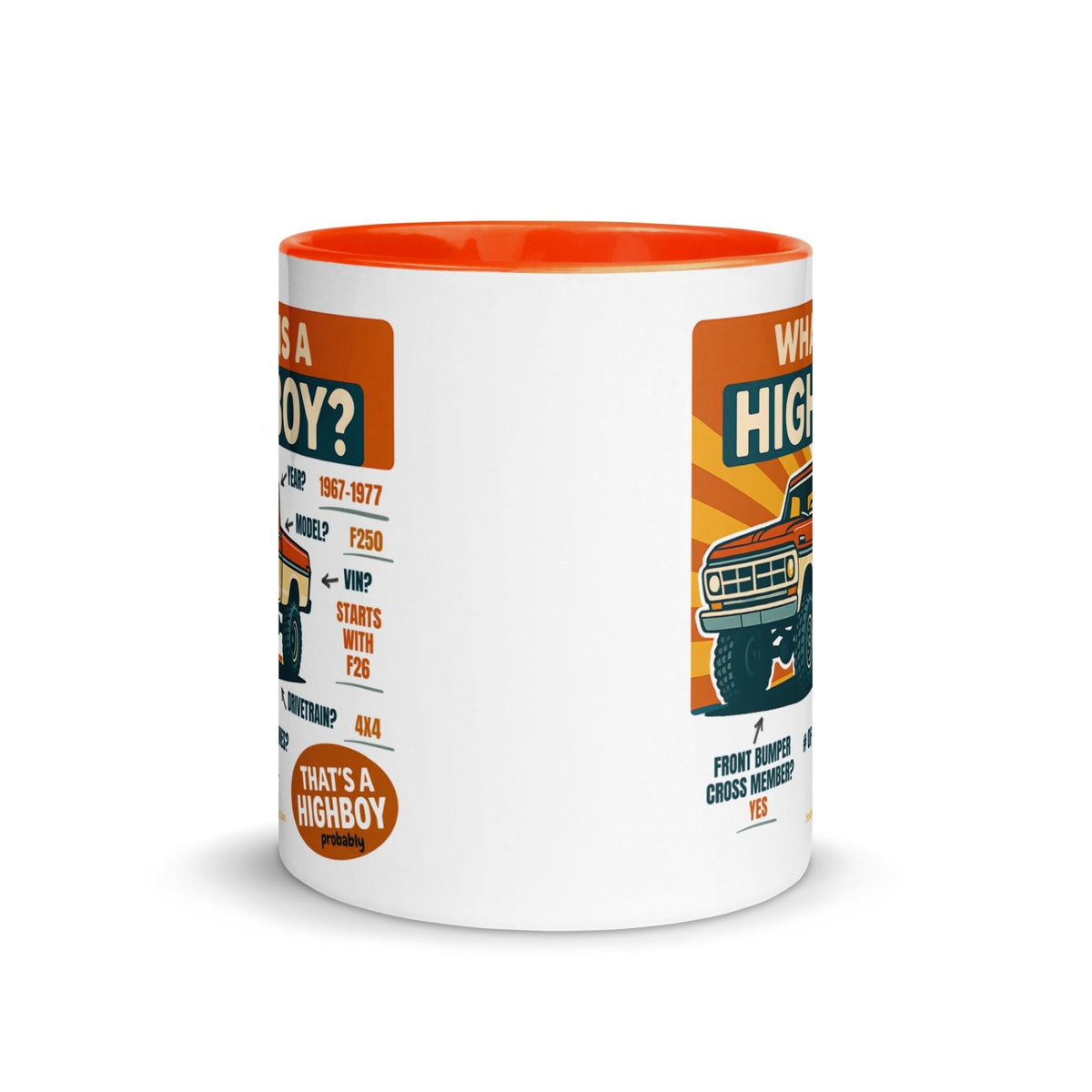 1967–1977 Bumpside & Dentside Highboy What is a Highboy? Ceramic Mug | Body By Highboy - vintage ford 1967–1979 Highboy, Bumpside, and Dentside truck design – BodyByHighboy