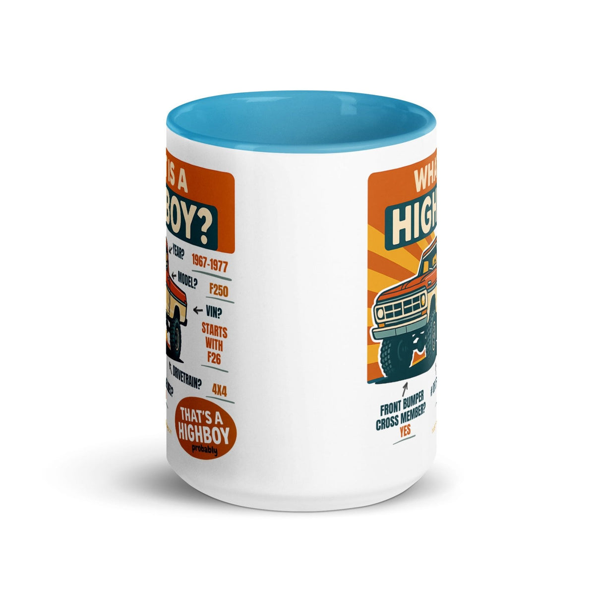 1967–1977 Bumpside & Dentside Highboy What is a Highboy? Ceramic Mug | Body By Highboy - vintage ford 1967–1979 Highboy, Bumpside, and Dentside truck design – BodyByHighboy