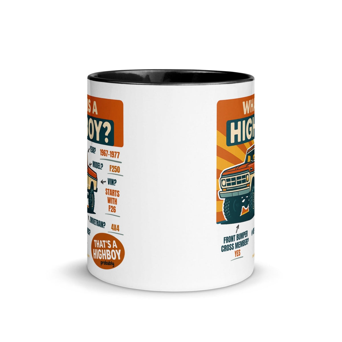 1967–1977 Bumpside & Dentside Highboy What is a Highboy? Ceramic Mug | Body By Highboy - vintage ford 1967–1979 Highboy, Bumpside, and Dentside truck design – BodyByHighboy
