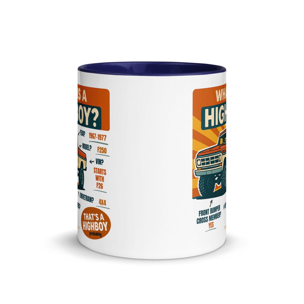 1967–1977 Bumpside & Dentside Highboy What is a Highboy? Ceramic Mug | Body By Highboy - vintage ford 1967–1979 Highboy, Bumpside, and Dentside truck design – BodyByHighboy