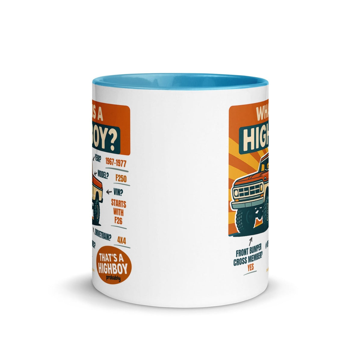 1967–1977 Bumpside & Dentside Highboy What is a Highboy? Ceramic Mug | Body By Highboy - vintage ford 1967–1979 Highboy, Bumpside, and Dentside truck design – BodyByHighboy