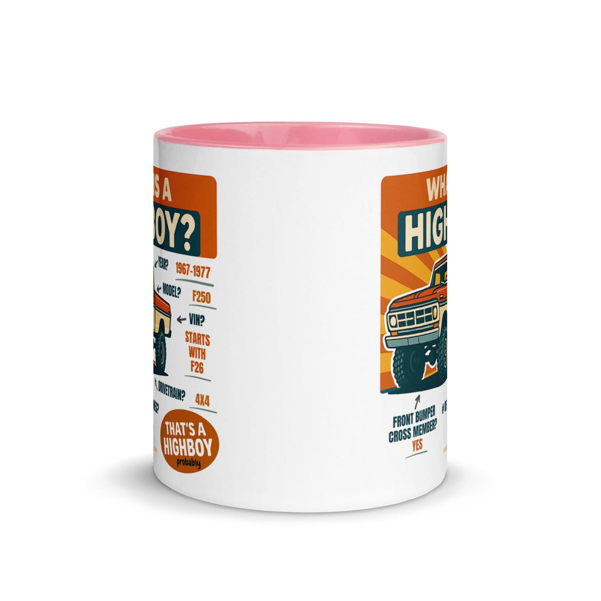 1967–1977 Bumpside & Dentside Highboy What is a Highboy? Ceramic Mug | Body By Highboy - vintage ford 1967–1979 Highboy, Bumpside, and Dentside truck design – BodyByHighboy