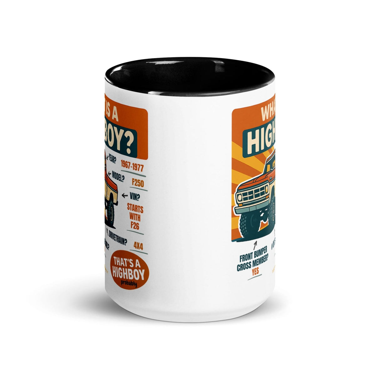 1967–1977 Bumpside & Dentside Highboy What is a Highboy? Ceramic Mug | Body By Highboy - vintage ford 1967–1979 Highboy, Bumpside, and Dentside truck design – BodyByHighboy