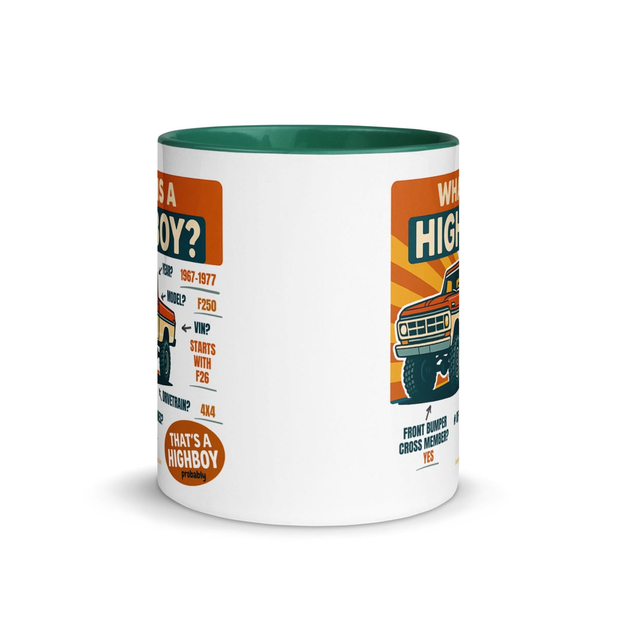 1967–1977 Bumpside & Dentside Highboy What is a Highboy? Ceramic Mug | Body By Highboy - vintage ford 1967–1979 Highboy, Bumpside, and Dentside truck design – BodyByHighboy