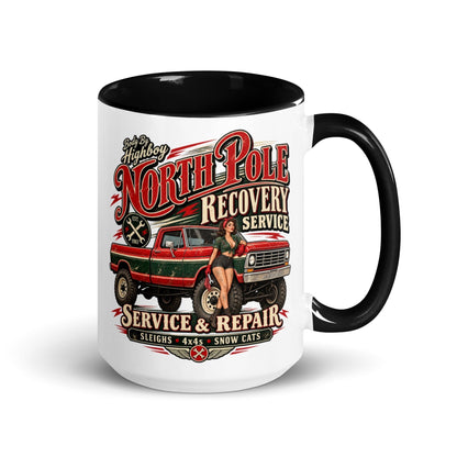 1967 Highboy Bumpside North Pole Recovery Service 15 oz Ceramic Mug | Body By Highboy - vintage ford 1967–1979 Highboy, Bumpside, and Dentside truck design – BodyByHighboy