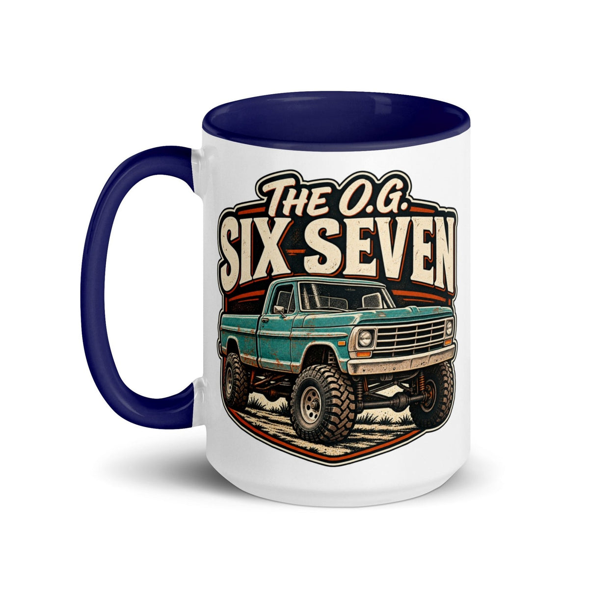 1967 Highboy Bumpside The O.G. Six Seven 15 oz Ceramic Mug | Body By Highboy - vintage ford 1967–1979 Highboy, Bumpside, and Dentside truck design – BodyByHighboy