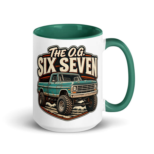 1967 Highboy Bumpside The O.G. Six Seven 15 oz Ceramic Mug | Body By Highboy - vintage ford 1967–1979 Highboy, Bumpside, and Dentside truck design – BodyByHighboy