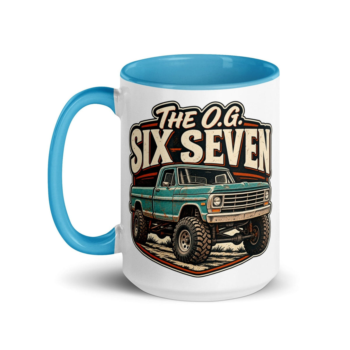 1967 Highboy Bumpside The O.G. Six Seven 15 oz Ceramic Mug | Body By Highboy - vintage ford 1967–1979 Highboy, Bumpside, and Dentside truck design – BodyByHighboy