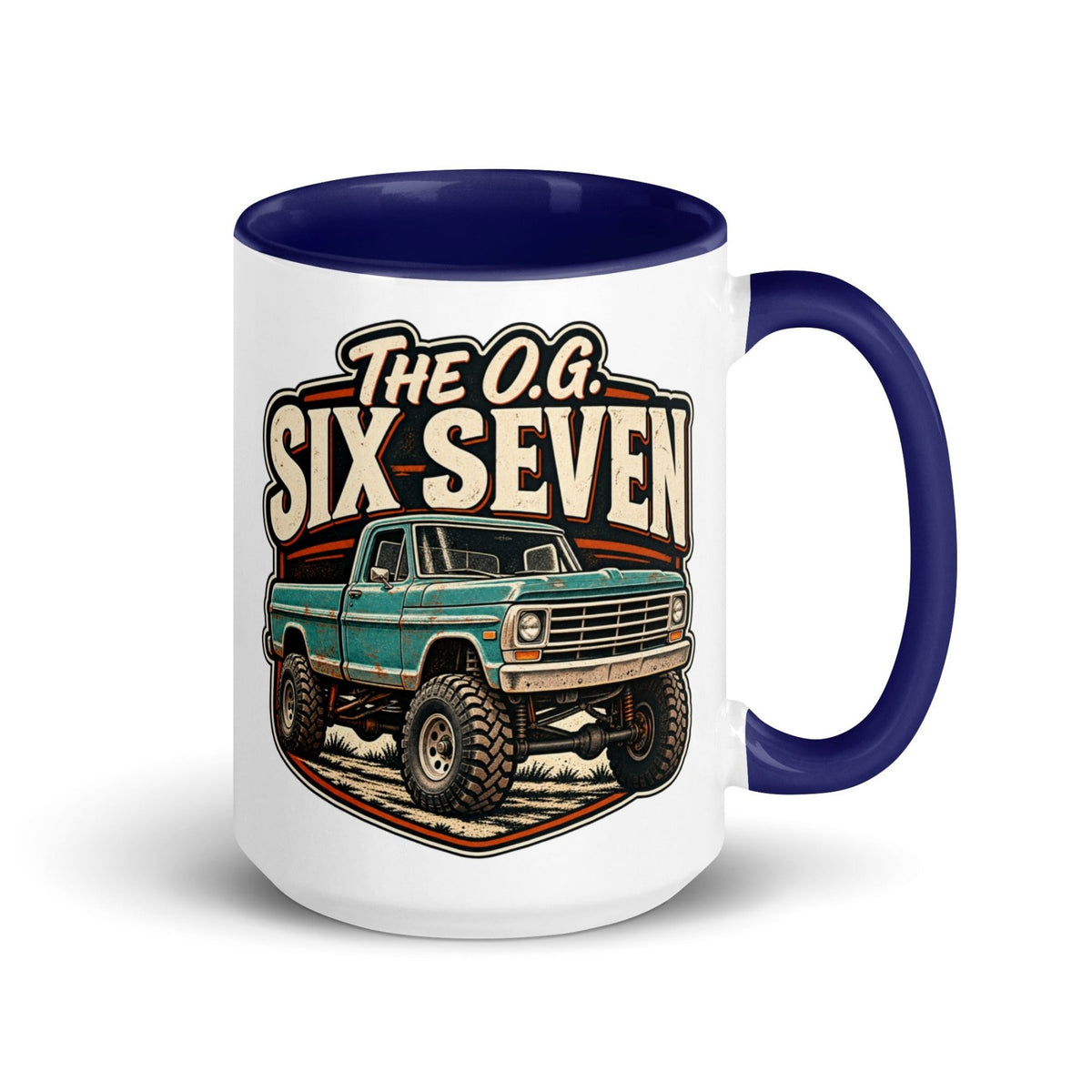 1967 Highboy Bumpside The O.G. Six Seven 15 oz Ceramic Mug | Body By Highboy - vintage ford 1967–1979 Highboy, Bumpside, and Dentside truck design – BodyByHighboy