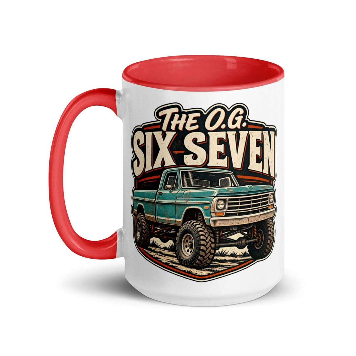 1967 Highboy Bumpside The O.G. Six Seven 15 oz Ceramic Mug | Body By Highboy - vintage ford 1967–1979 Highboy, Bumpside, and Dentside truck design – BodyByHighboy