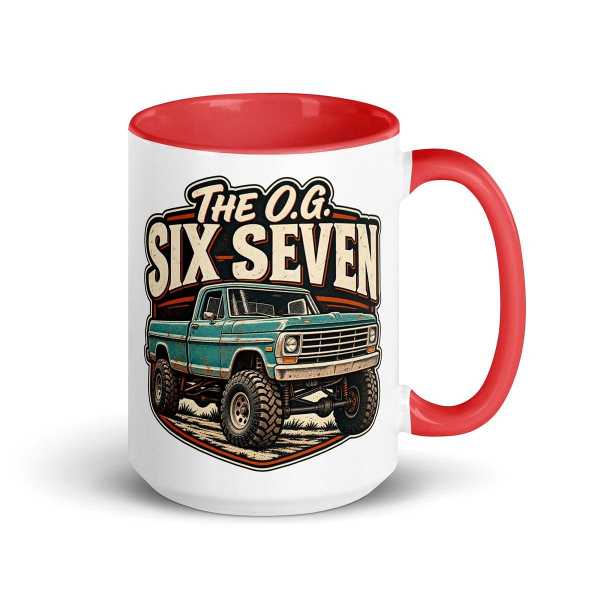 1967 Highboy Bumpside The O.G. Six Seven 15 oz Ceramic Mug | Body By Highboy - vintage ford 1967–1979 Highboy, Bumpside, and Dentside truck design – BodyByHighboy