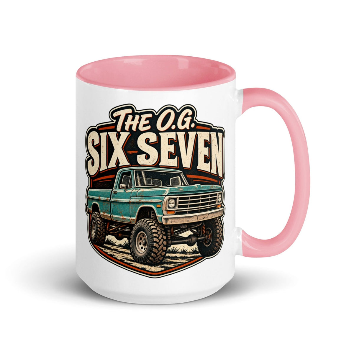 1967 Highboy Bumpside The O.G. Six Seven 15 oz Ceramic Mug | Body By Highboy - vintage ford 1967–1979 Highboy, Bumpside, and Dentside truck design – BodyByHighboy
