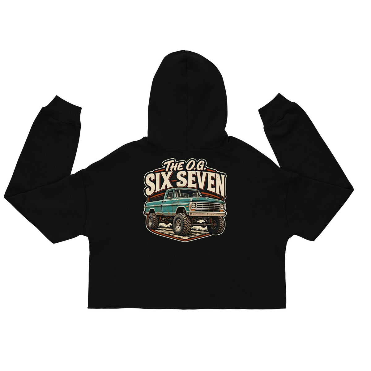 1967 Highboy Bumpside The O.G. Six Seven Crop Hoodie | Body By Highboy - vintage ford 1967–1979 Highboy, Bumpside, and Dentside truck design – BodyByHighboy