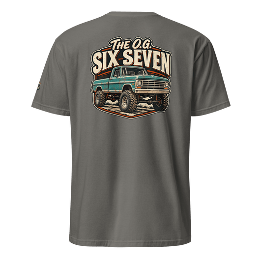 1967 Highboy Bumpside The O.G. Six Seven T-Shirt | Body By Highboy - vintage ford 1967–1979 Highboy, Bumpside, and Dentside truck design – BodyByHighboy