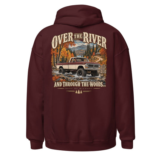 1971 Highboy Bumpside Over the River and Through the Woods Hoodie | Body By Highboy - vintage ford 1967–1979 Highboy, Bumpside, and Dentside truck design – BodyByHighboy