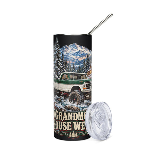 1971 Highboy Bumpside To Grandmother’s House We Go! 20 oz Stainless Steel Tumbler - vintage ford 1967–1979 Highboy, Bumpside, and Dentside truck design – BodyByHighboy