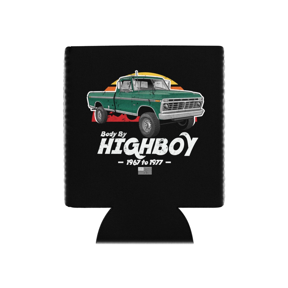 1973–1975 Dentside Highboy Green Distressed Can Cooler | Body By Highboy - vintage ford 1967–1979 Highboy, Bumpside, and Dentside truck design – BodyByHighboy
