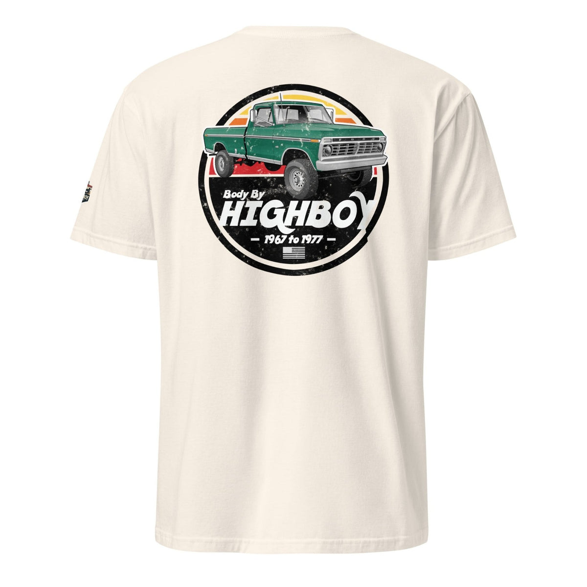 1973–1975 Highboy Dentside Original Highboy Green T-Shirt | Body By Highboy - vintage ford 1967–1979 Highboy, Bumpside, and Dentside truck design – BodyByHighboy