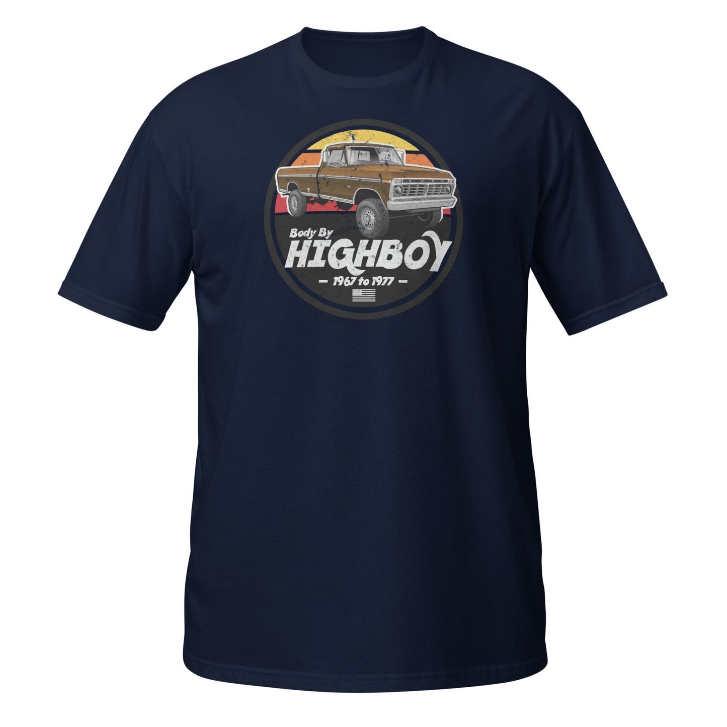 1973 Original Highboy Tee — Vintage Ford Dentside Truck Shirt (Brown) - vintage ford 1967–1979 Highboy, Bumpside, and Dentside truck design – BodyByHighboy