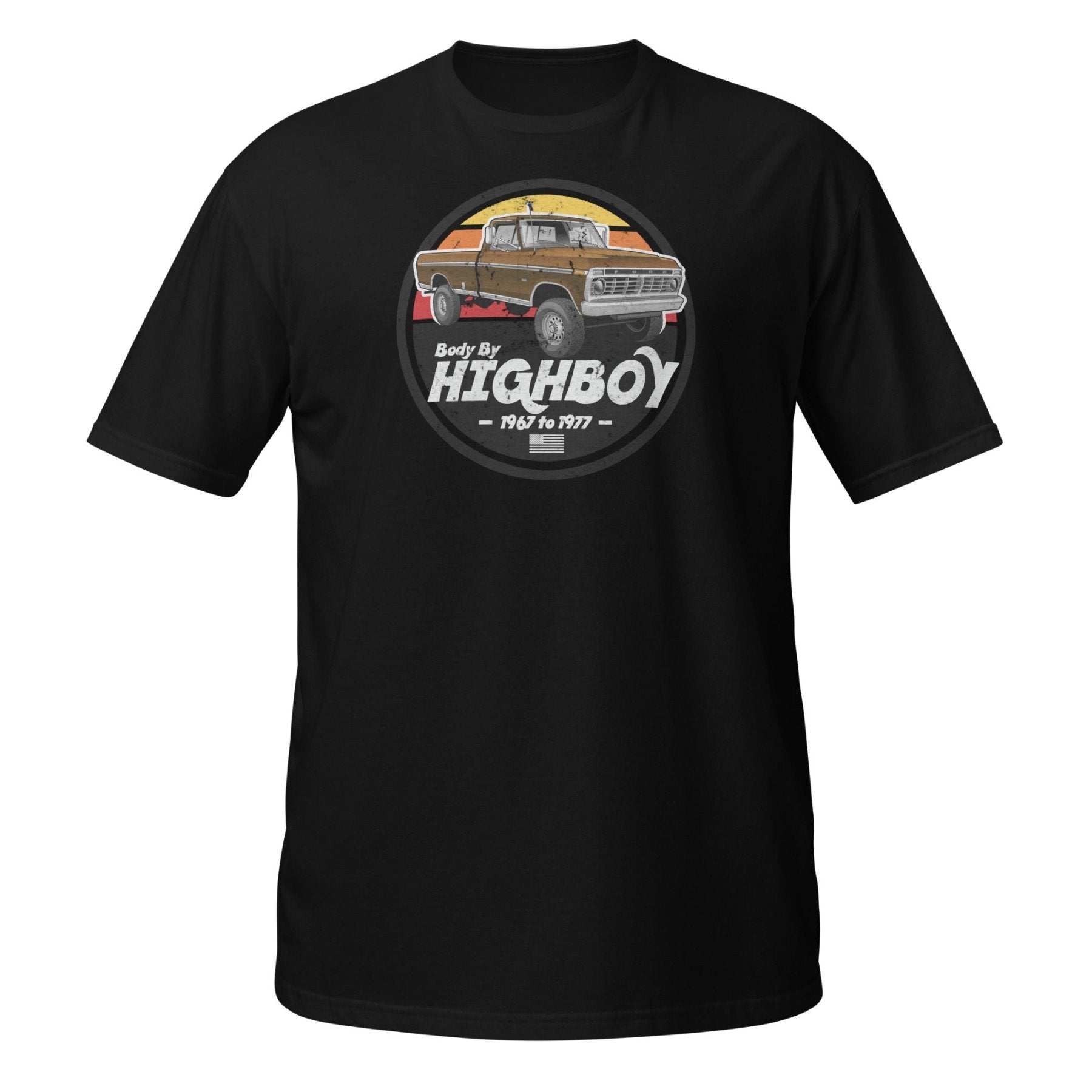 1973 Original Highboy Tee — Vintage Ford Dentside Truck Shirt (Brown) - vintage ford 1967–1979 Highboy, Bumpside, and Dentside truck design – BodyByHighboy