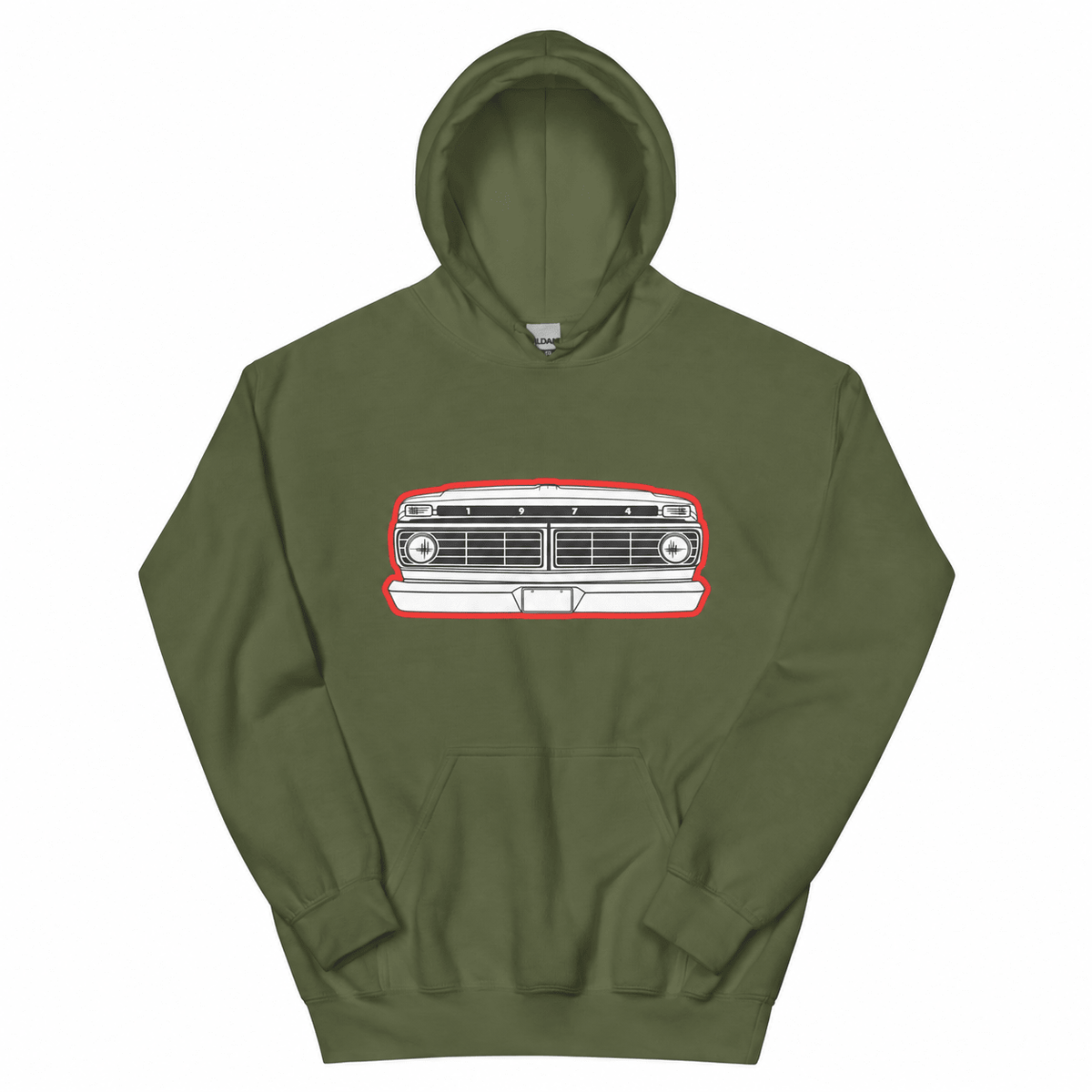 1974 Highboy Dentside Grille Hoodie | Body By Highboy - vintage ford 1967–1979 Highboy, Bumpside, and Dentside truck design – BodyByHighboy