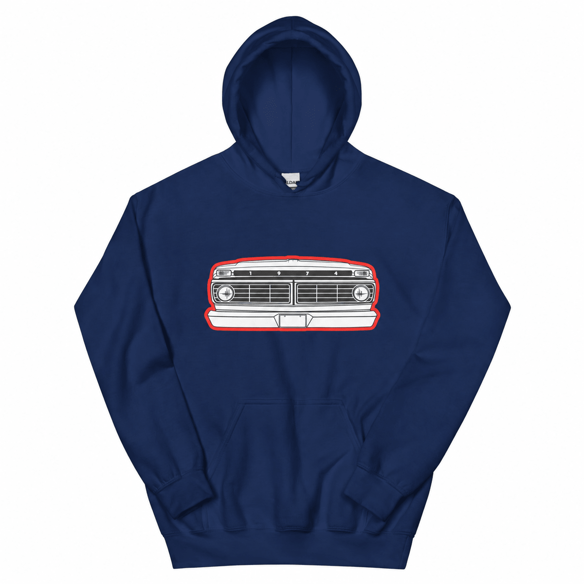 1974 Highboy Dentside Grille Hoodie | Body By Highboy - vintage ford 1967–1979 Highboy, Bumpside, and Dentside truck design – BodyByHighboy