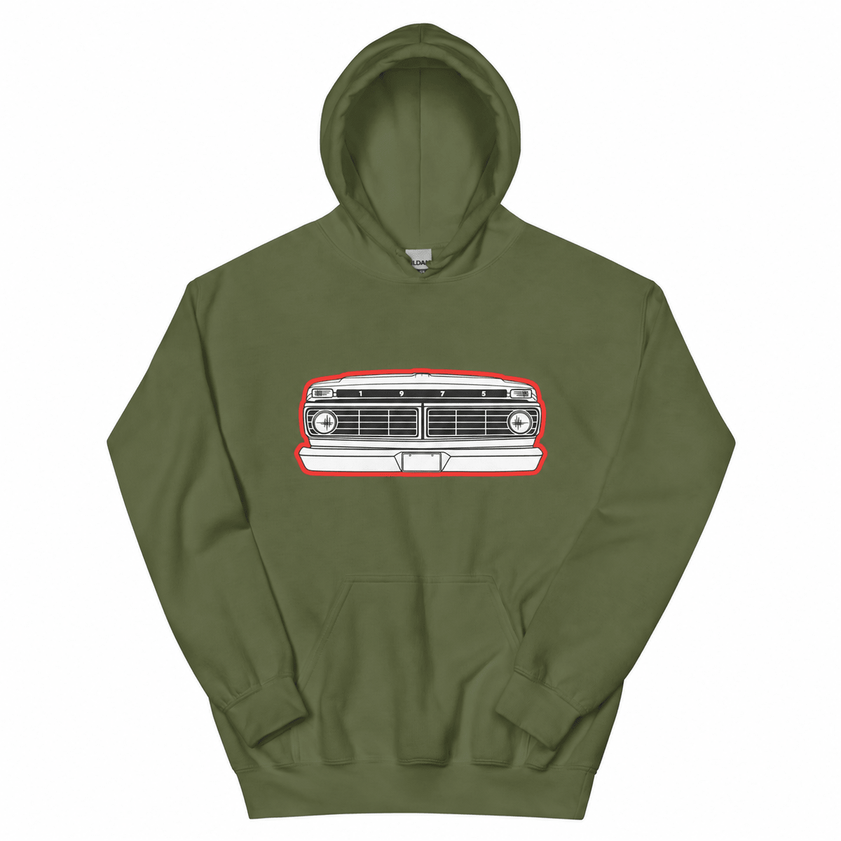 1975 Highboy Dentside Grille Hoodie | Body By Highboy - vintage ford 1967–1979 Highboy, Bumpside, and Dentside truck design – BodyByHighboy