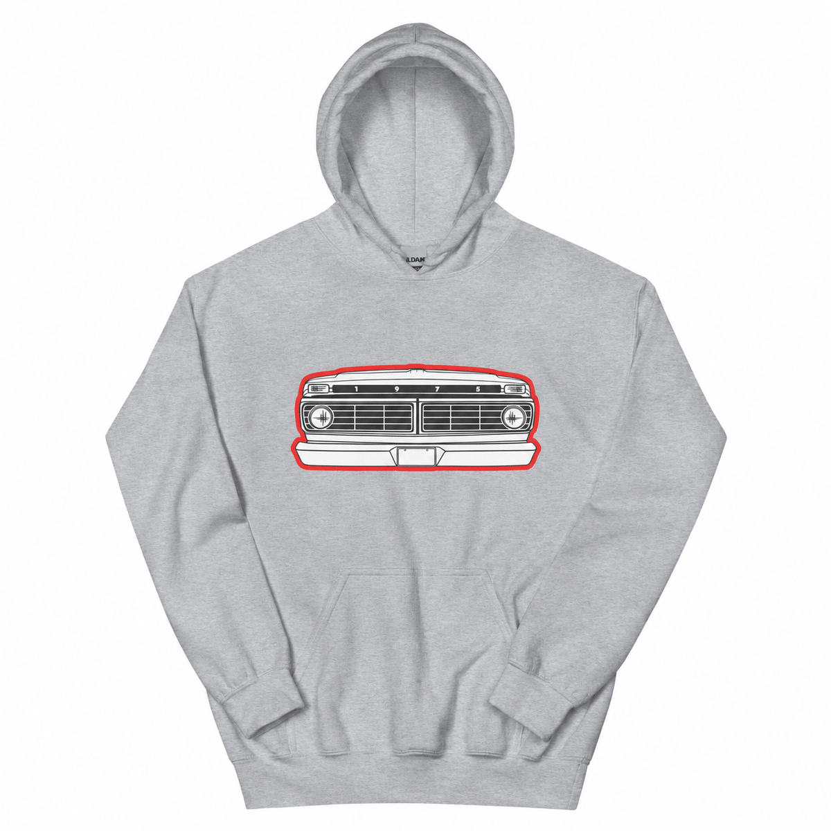 1975 Highboy Dentside Grille Hoodie | Body By Highboy - vintage ford 1967–1979 Highboy, Bumpside, and Dentside truck design – BodyByHighboy