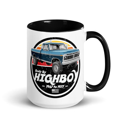 1976–1977 Dentside Highboy Original Highboy Blue 15 oz Mug | Body By Highboy - vintage ford 1967–1979 Highboy, Bumpside, and Dentside truck design – BodyByHighboy