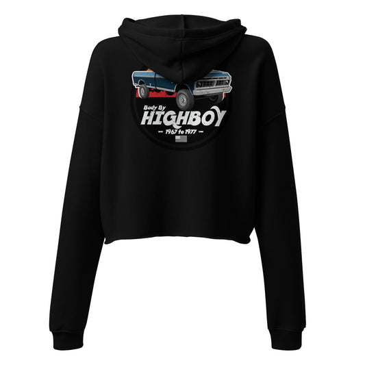 1976–1977 Dentside Highboy Original Highboy Blue Crop Hoodie | Body By Highboy - vintage ford 1967–1979 Highboy, Bumpside, and Dentside truck design – BodyByHighboy