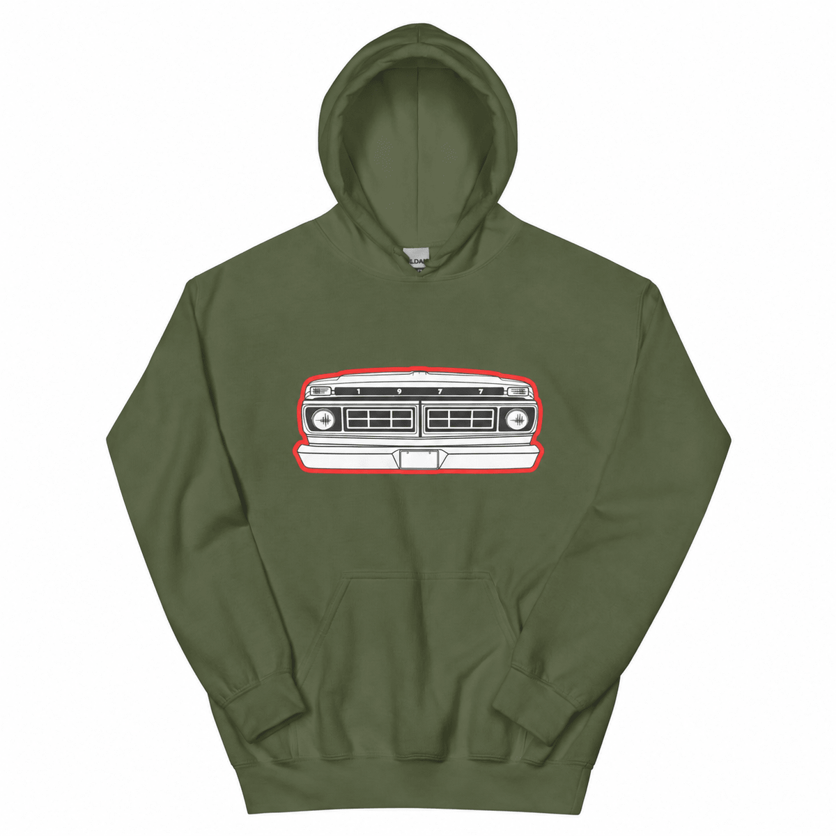 1977 Highboy Dentside Grille Hoodie | Body By Highboy - vintage ford 1967–1979 Highboy, Bumpside, and Dentside truck design – BodyByHighboy
