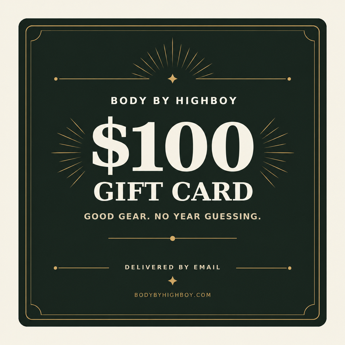 Body By Highboy Gift Card