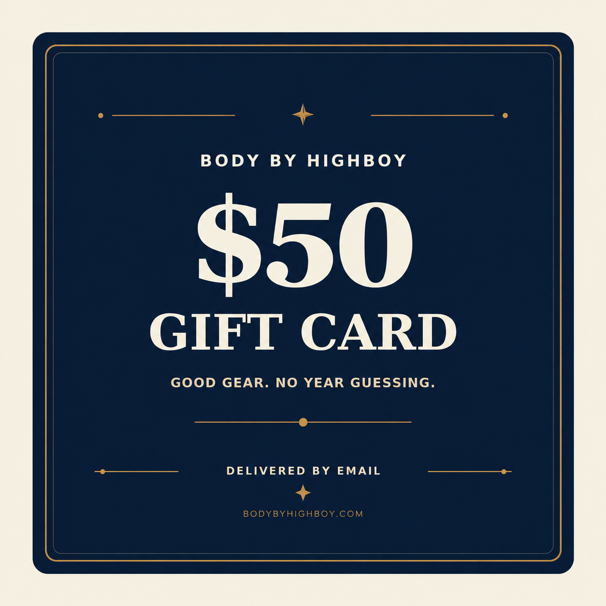 Body By Highboy Gift Card