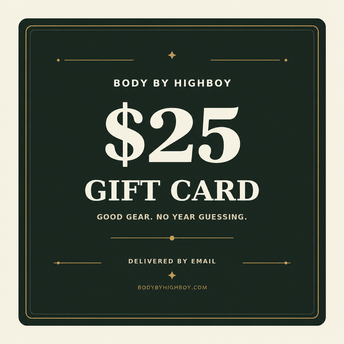 Body By Highboy Gift Card