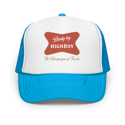 "Champagne Of Trucks" Foam Trucker Hat - vintage ford 1967–1979 Highboy, Bumpside, and Dentside truck design – BodyByHighboy