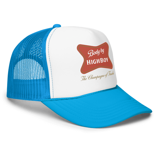 "Champagne of Trucks" Foam Trucker Hat — Vintage Ford Highboy Truck Cap