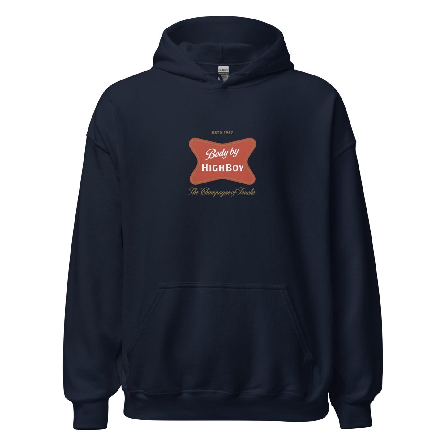 “Champagne of Trucks” Hoodie - vintage ford 1967–1979 Highboy, Bumpside, and Dentside truck design – BodyByHighboy