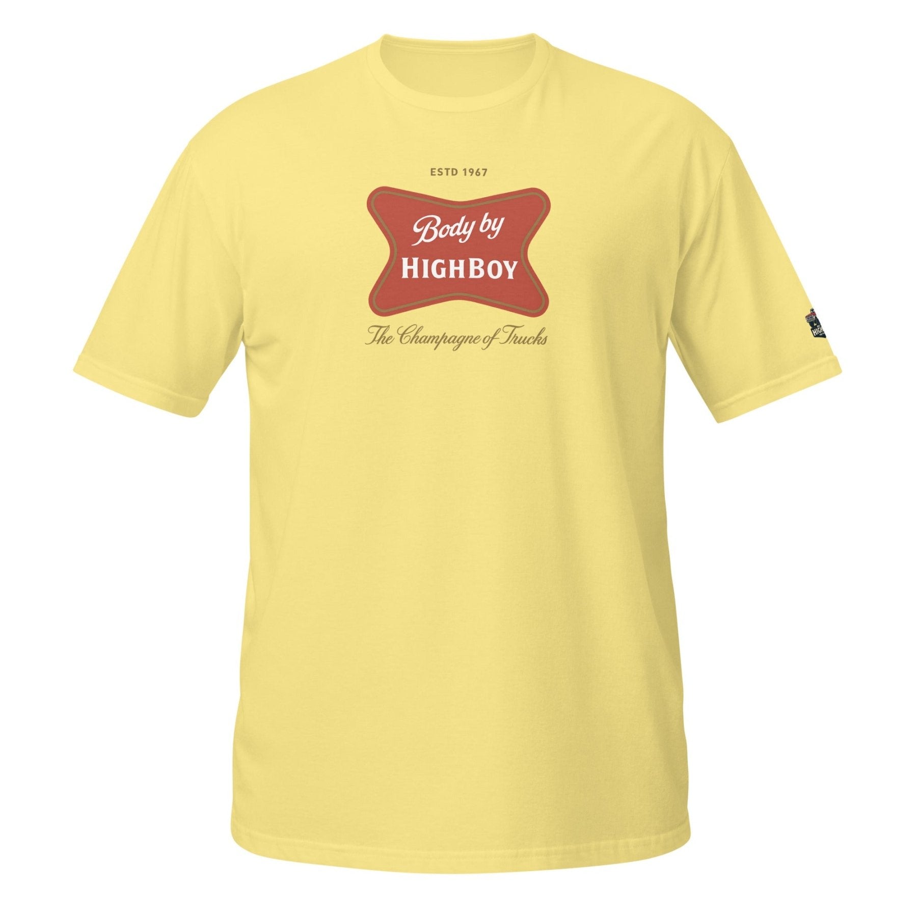 “Champagne of Trucks” T-Shirt - vintage ford 1967–1979 Highboy, Bumpside, and Dentside truck design – BodyByHighboy