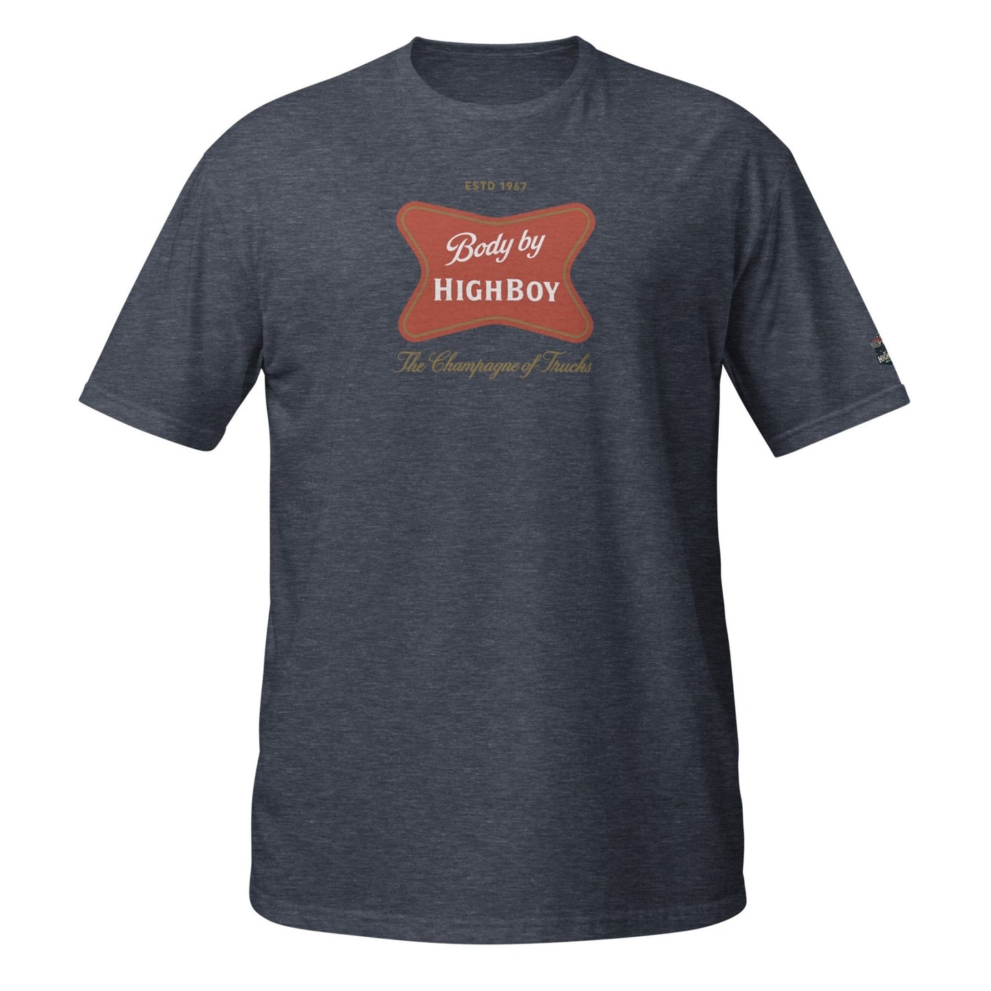 “Champagne of Trucks” T-Shirt - vintage ford 1967–1979 Highboy, Bumpside, and Dentside truck design – BodyByHighboy