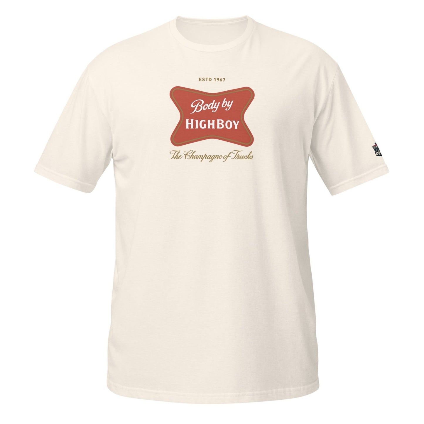 “Champagne of Trucks” T-Shirt - vintage ford 1967–1979 Highboy, Bumpside, and Dentside truck design – BodyByHighboy