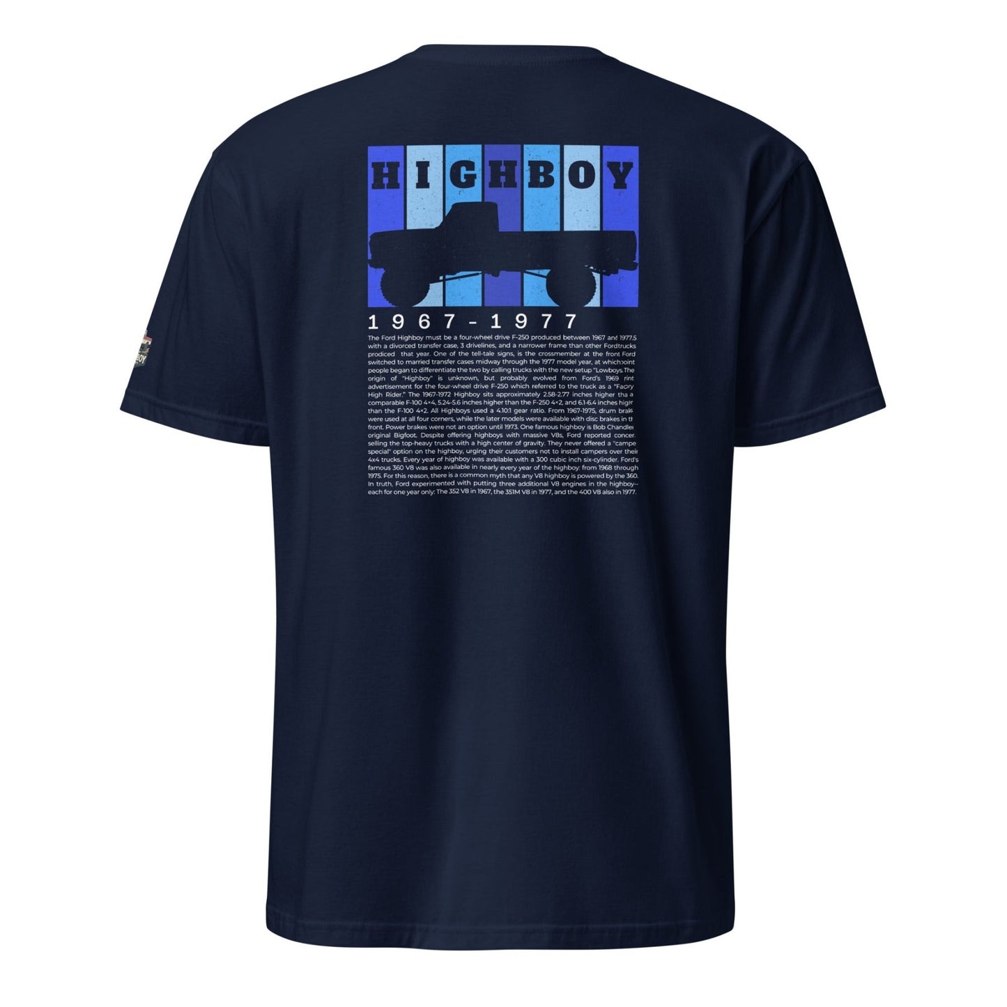 "Definition of a Highboy" Tee — Vintage Ford F-250 Truck Shirt - vintage ford 1967–1979 Highboy, Bumpside, and Dentside truck design – BodyByHighboy
