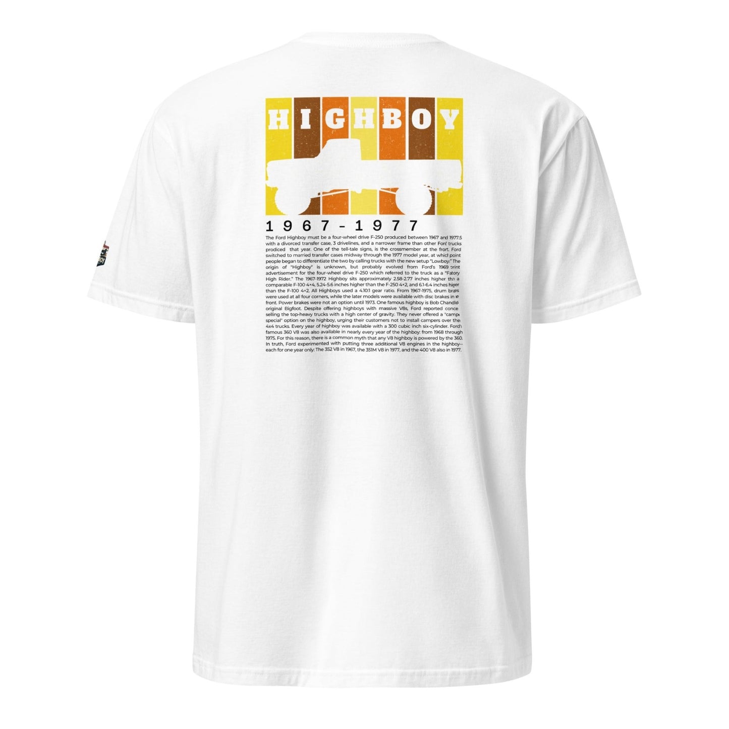 "Definition of a Highboy" Tee — Vintage Ford F-250 Truck Shirt - vintage ford 1967–1979 Highboy, Bumpside, and Dentside truck design – BodyByHighboy