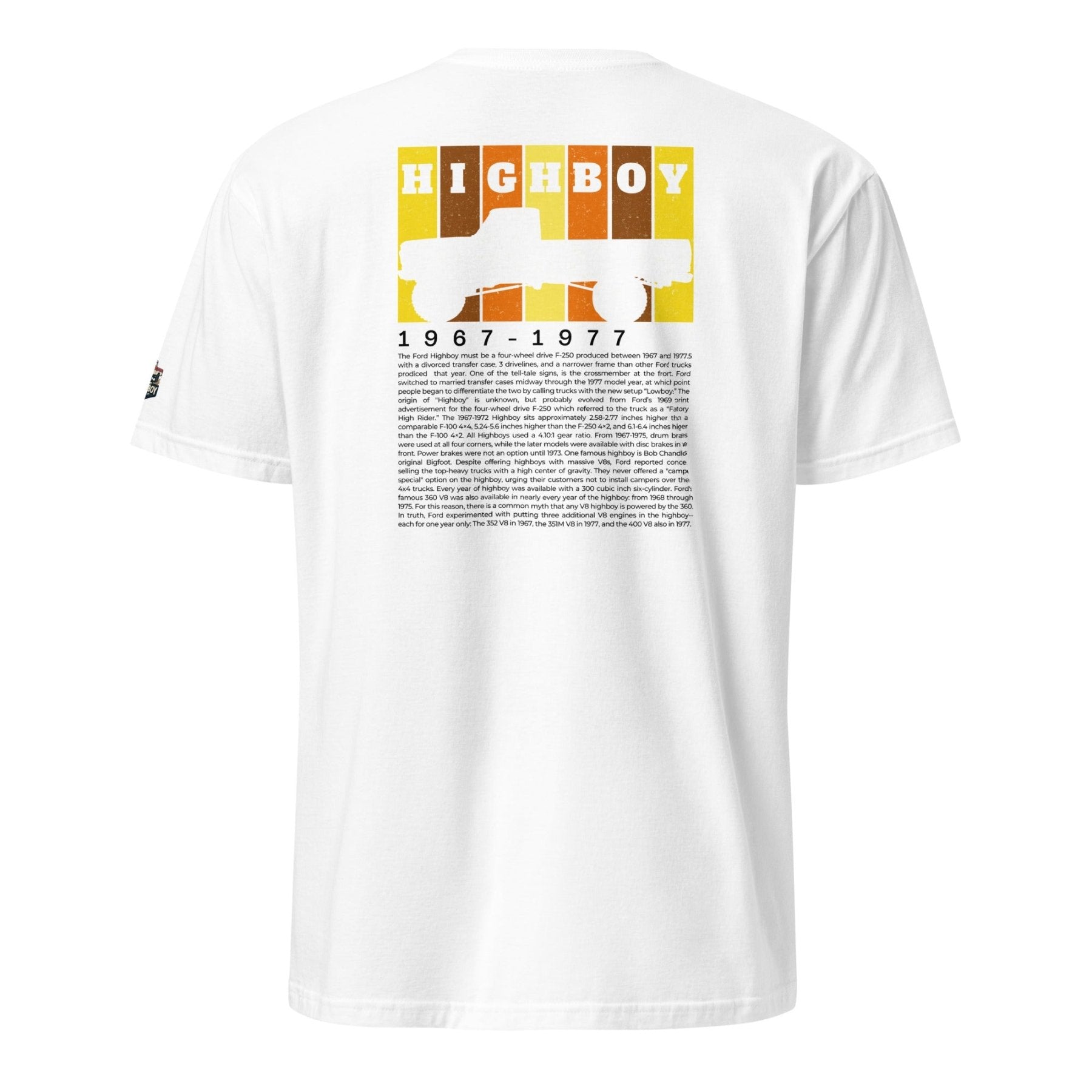 "Definition of a Highboy" Tee — Vintage Ford F-250 Truck Shirt - vintage ford 1967–1979 Highboy, Bumpside, and Dentside truck design – BodyByHighboy
