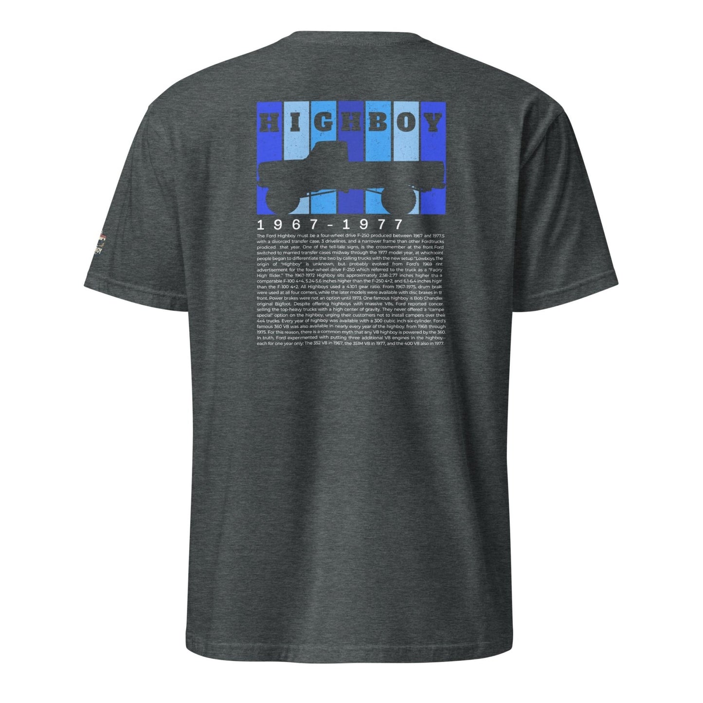 "Definition of a Highboy" Tee — Vintage Ford F-250 Truck Shirt - vintage ford 1967–1979 Highboy, Bumpside, and Dentside truck design – BodyByHighboy