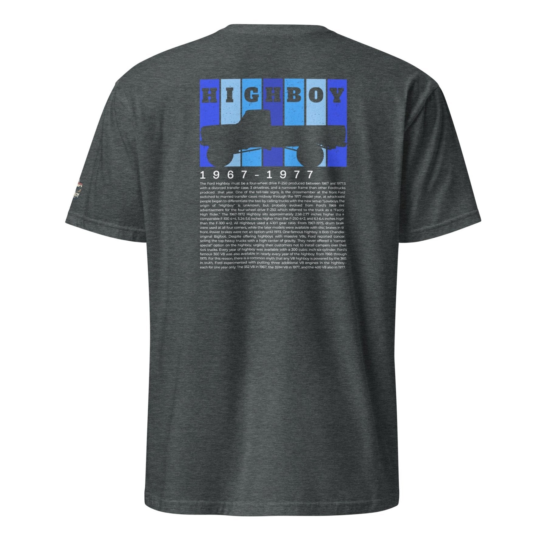 "Definition of a Highboy" Tee — Vintage Ford F-250 Truck Shirt - vintage ford 1967–1979 Highboy, Bumpside, and Dentside truck design – BodyByHighboy