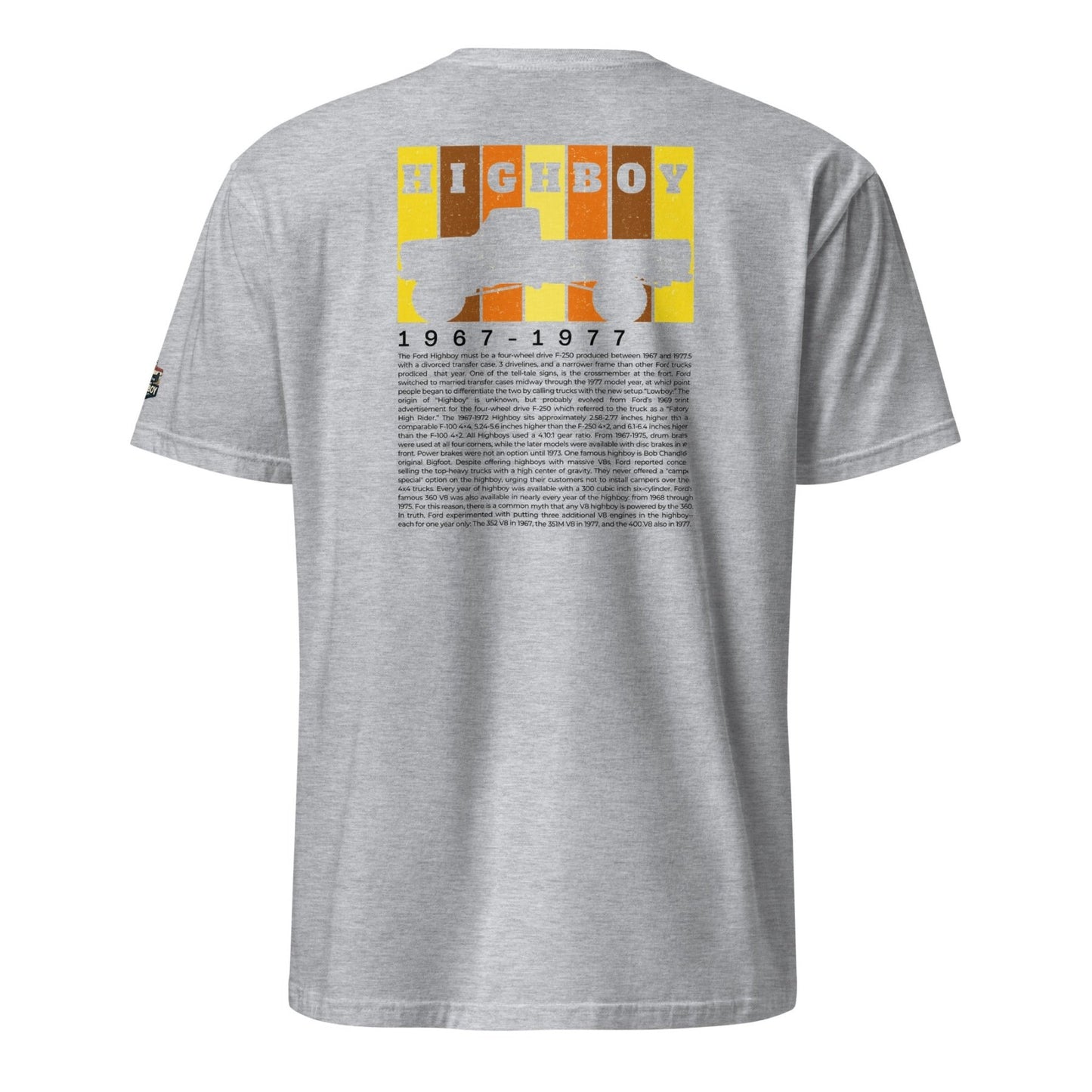 "Definition of a Highboy" Tee — Vintage Ford F-250 Truck Shirt - vintage ford 1967–1979 Highboy, Bumpside, and Dentside truck design – BodyByHighboy