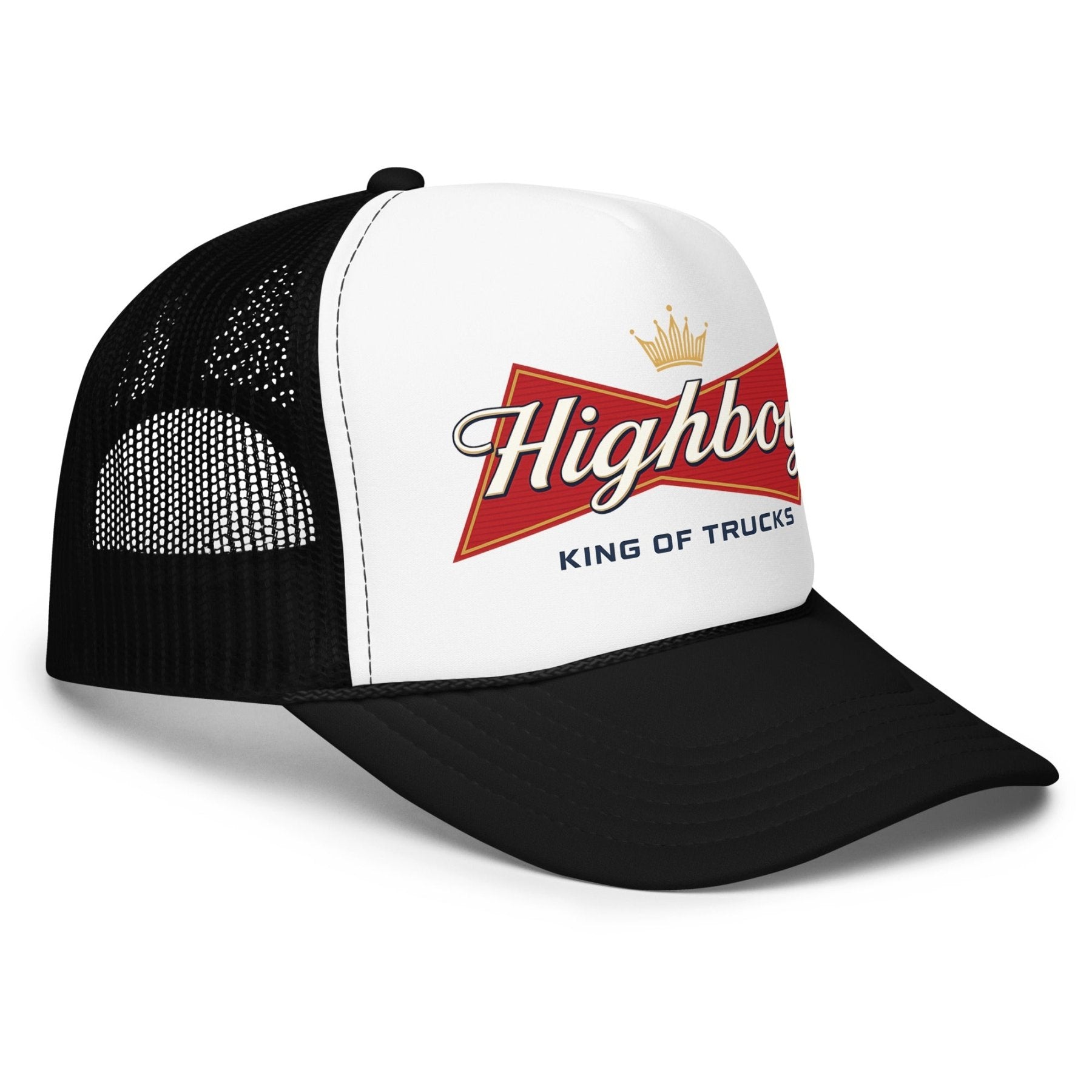 "King Of Trucks" Foam Trucker Hat - vintage ford 1967–1979 Highboy, Bumpside, and Dentside truck design – BodyByHighboy